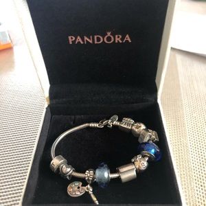 Pandora bracelet with charms